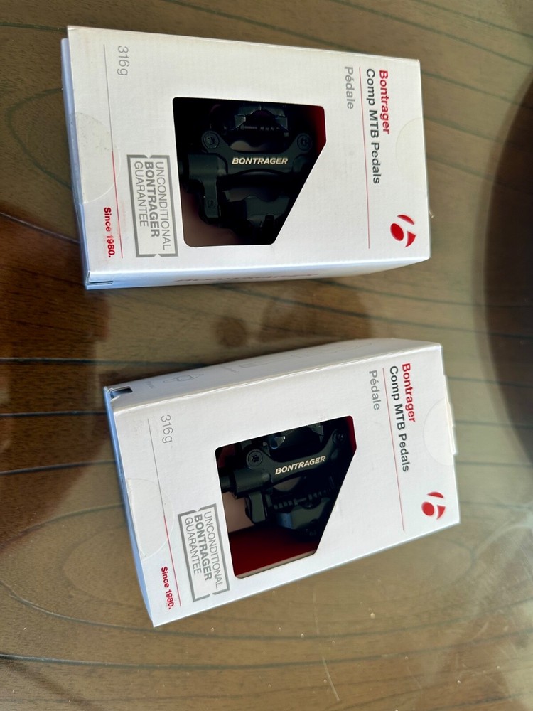 Bontrager Comp SPD compatible MTB pedals - NIB with cleats!