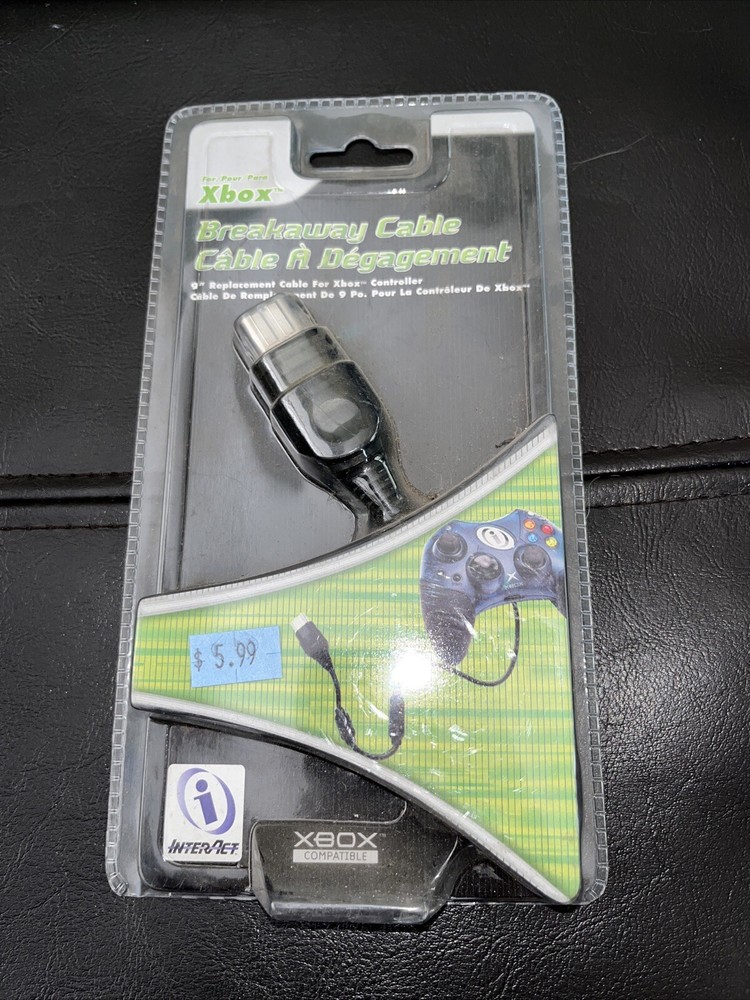 *BRAND NEW* Controller Breakaway Cable (Microsoft XBOX) InterAct 9” For Xbox