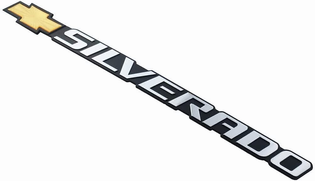 Tailgate Silverado Emblem for 99-07 Silverado 1500 2500 3500 15114063 (Yellow)