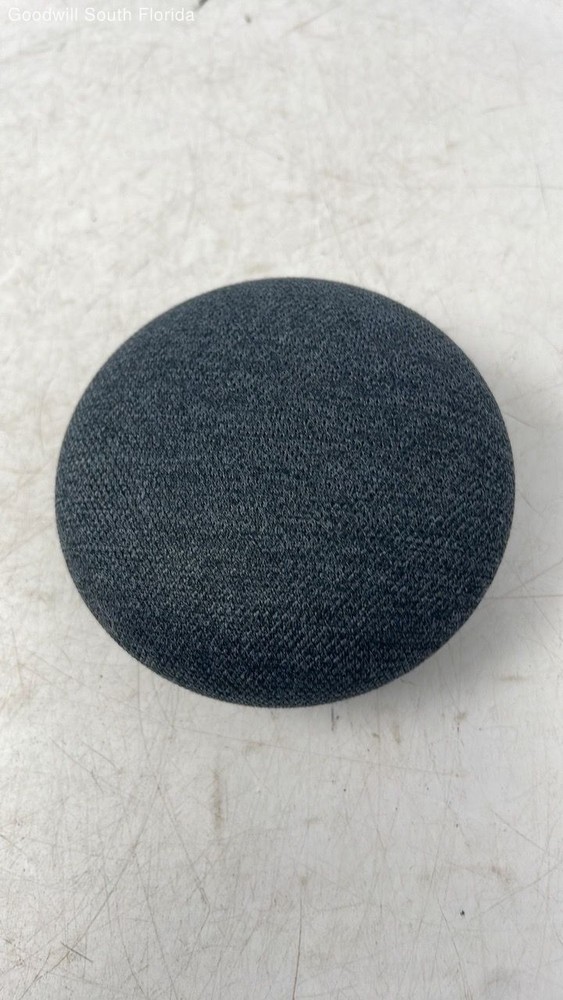 Google Home Mini Gray Orange Smart Speaker With Adapter Not Tested
