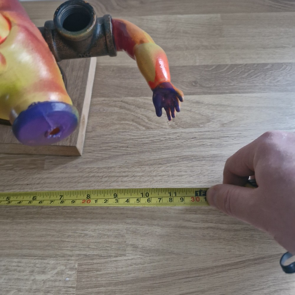Steampunk Creepy Painted Doll Table Lamp