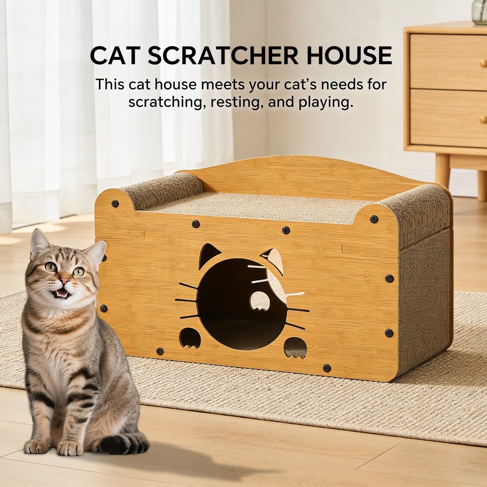 cat scratcher house