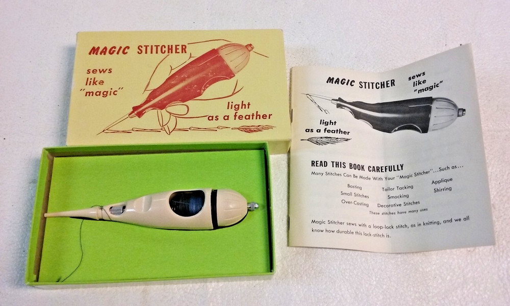 vintage Magic Stitcher Sewing Awl with Instructions & Box