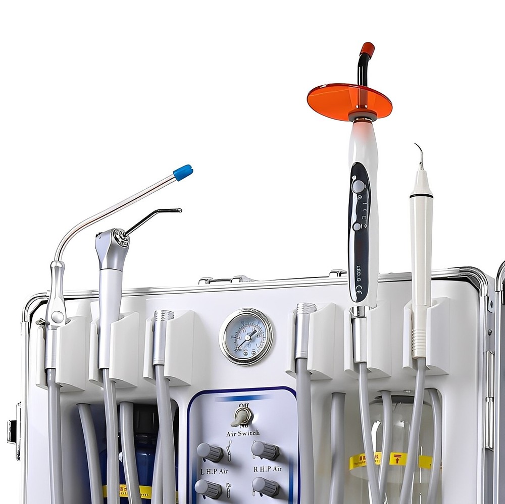 Dental Unit System with Built-in Air Compressor+Mobile Suction Unit System