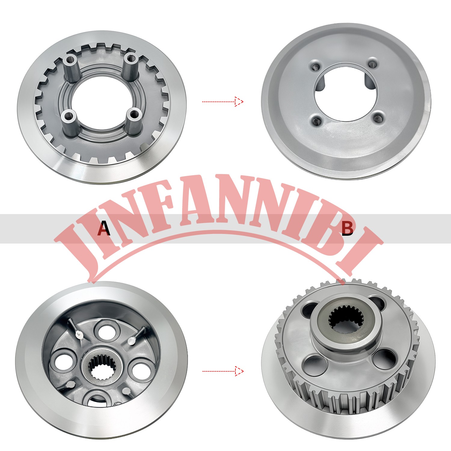 Clutch Friction Plates Assembly Kit For Honda FourTrax Foreman 350 TRX350D 4x4