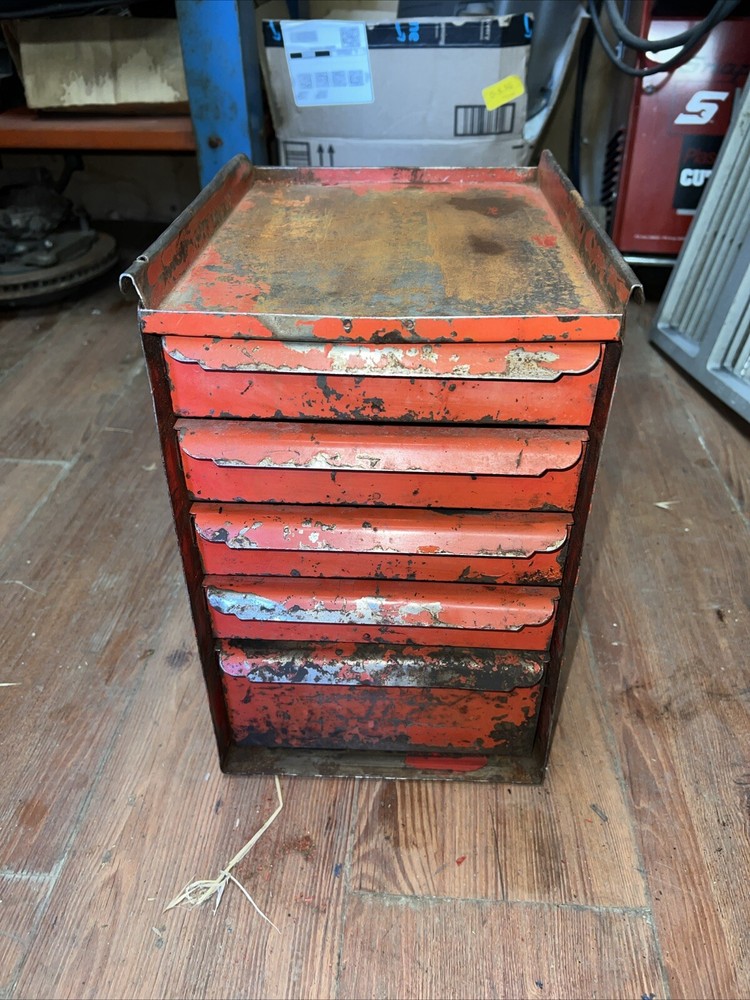 Mac Tool Mini Side Hanging Tool Box 9W 13.5T 12D Dads Patina