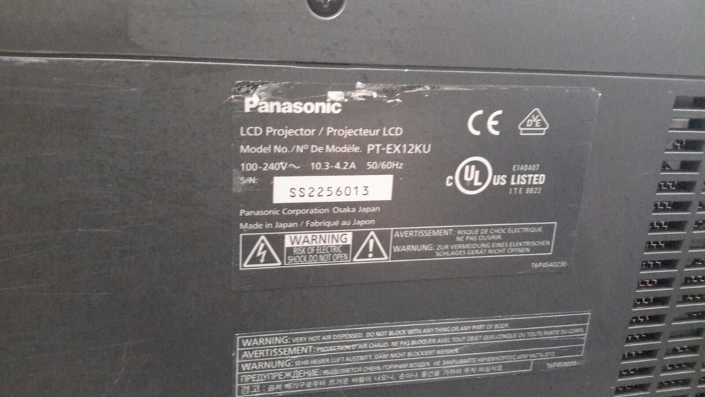 Panasonic PT-EX12KU LCD Projector
