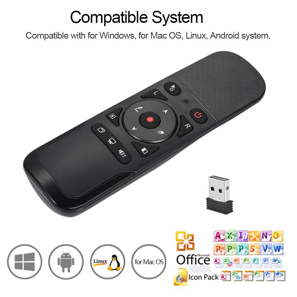 2.4G Wireless Air Mouse Presenter Remote w/ Laser Pointer & Gyroscope
