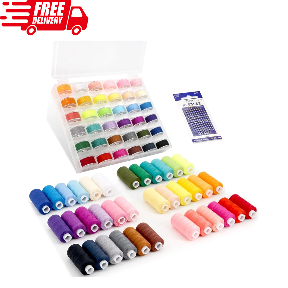 72Pcs Sewing Thread kit 36 Assorted Colors Machine Threads with 36 Color