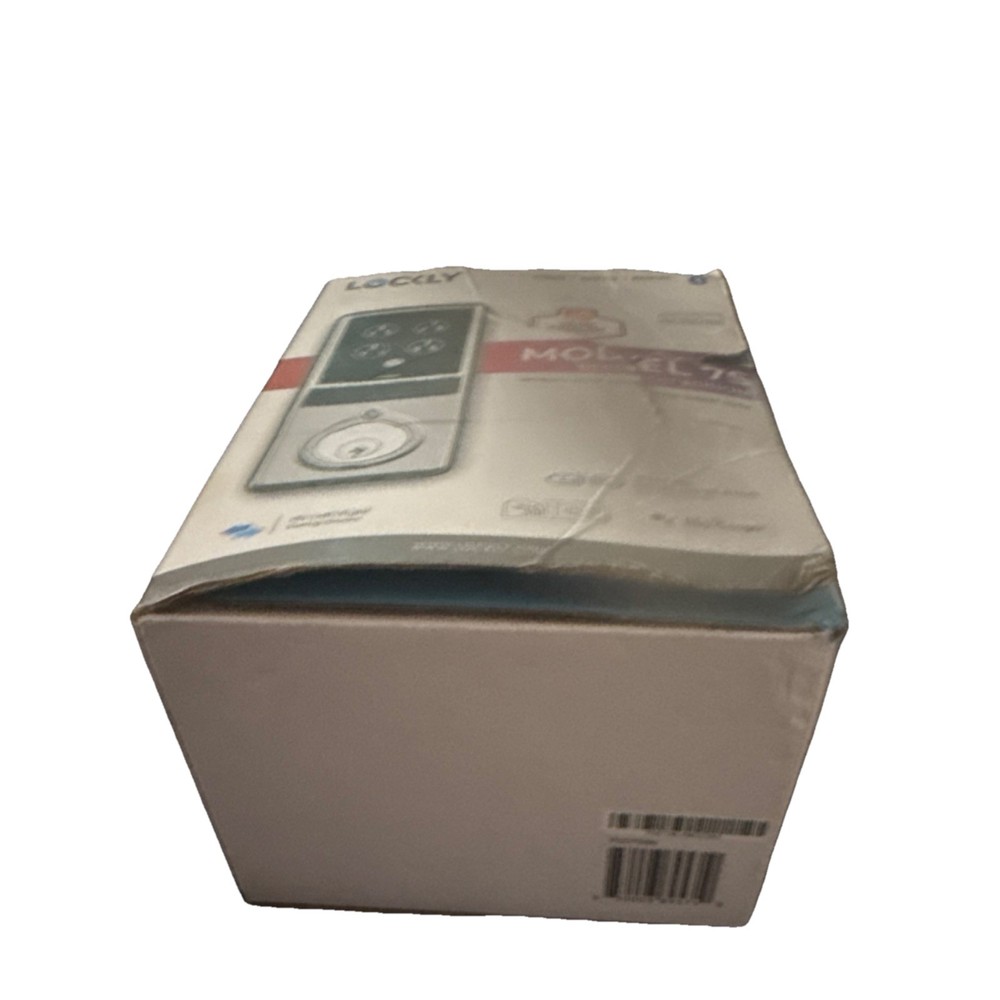 Lockly Model 7S Keypad Touchscreen Smart Lock Silver Satin Alexa Google