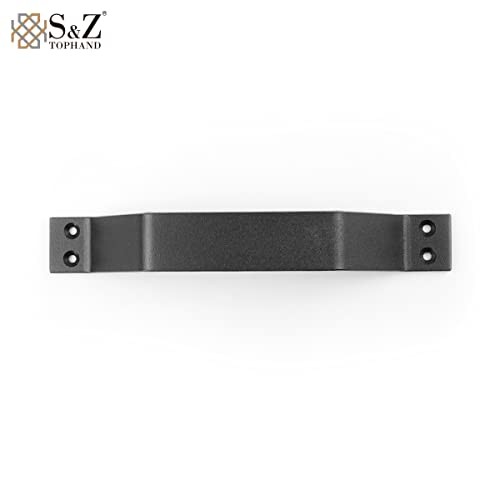 9” Sliding Barn Door Handle, Black Gate Handle Set, Door Pull, Pull Handle 2
