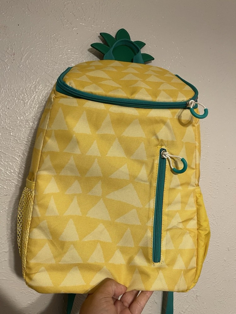 Sun Squad 20-Can Pineapple Backpack Cooler Recycled Polyester (fast shipping)