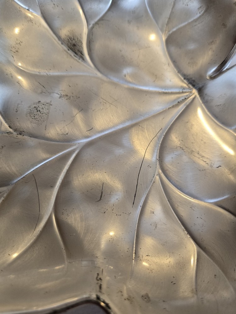 EP Brass Germany WMF IKORA Grape Leaf Candy Dish Silver Electro Plated 9in X 8in