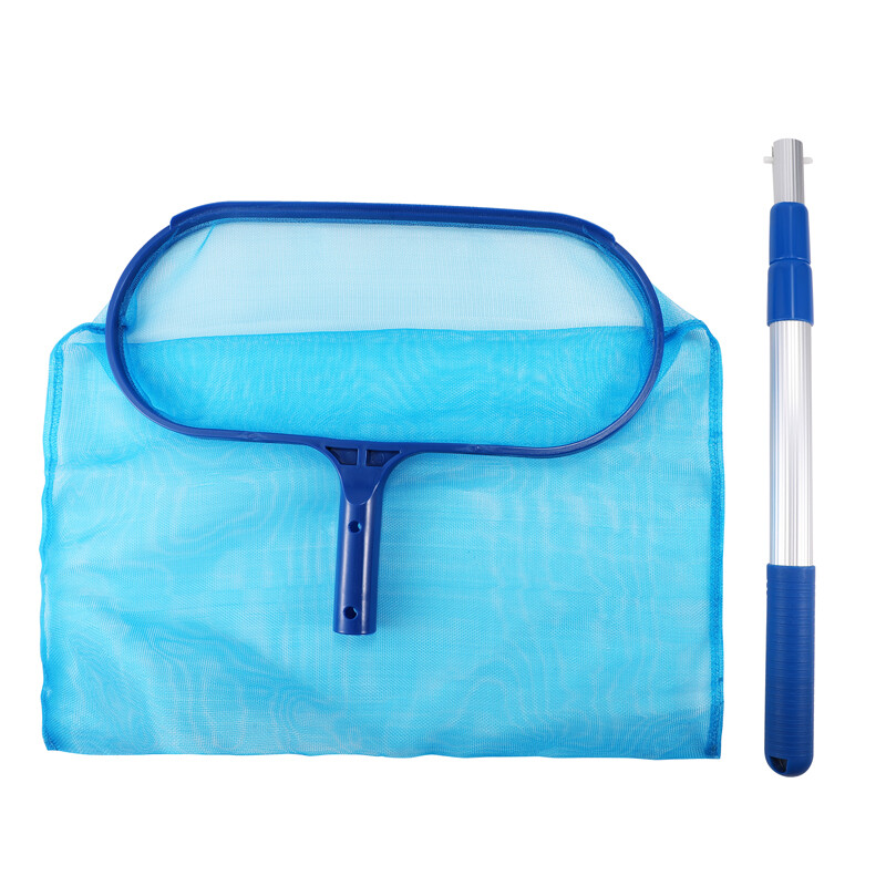 Swimming Pool Leaf Skimmer Flat/Deep Bag Rake leaf pick up Cleaner Net With Pole