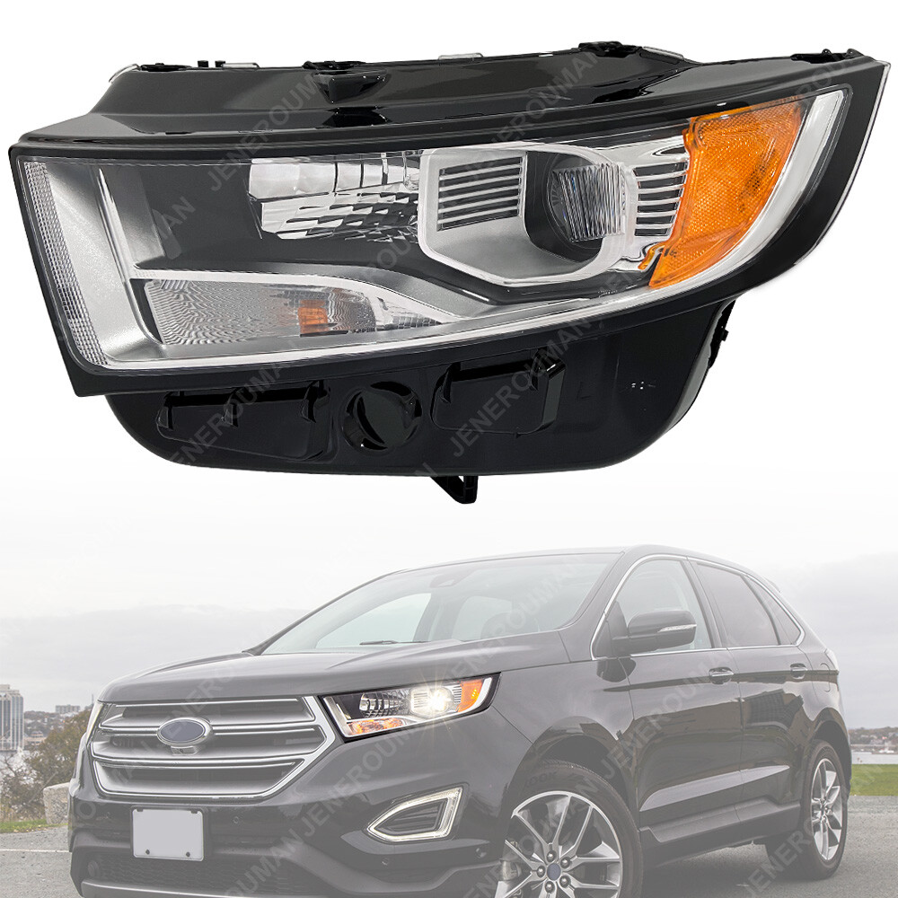 Halogen Head Lamp Left Driver Side Headlight for 15-18 Ford Edge SE SEL Titanium