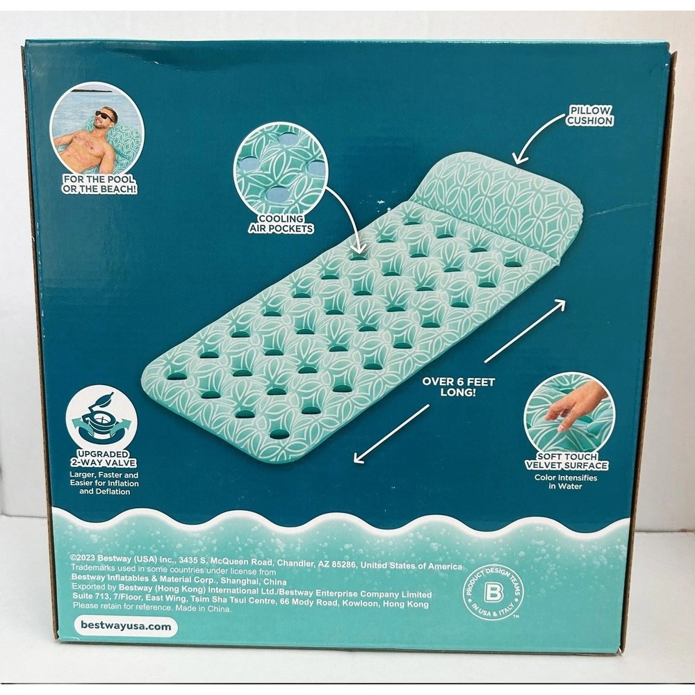 New H2O Go! Comfort Plush Pool Float Floating Mat
