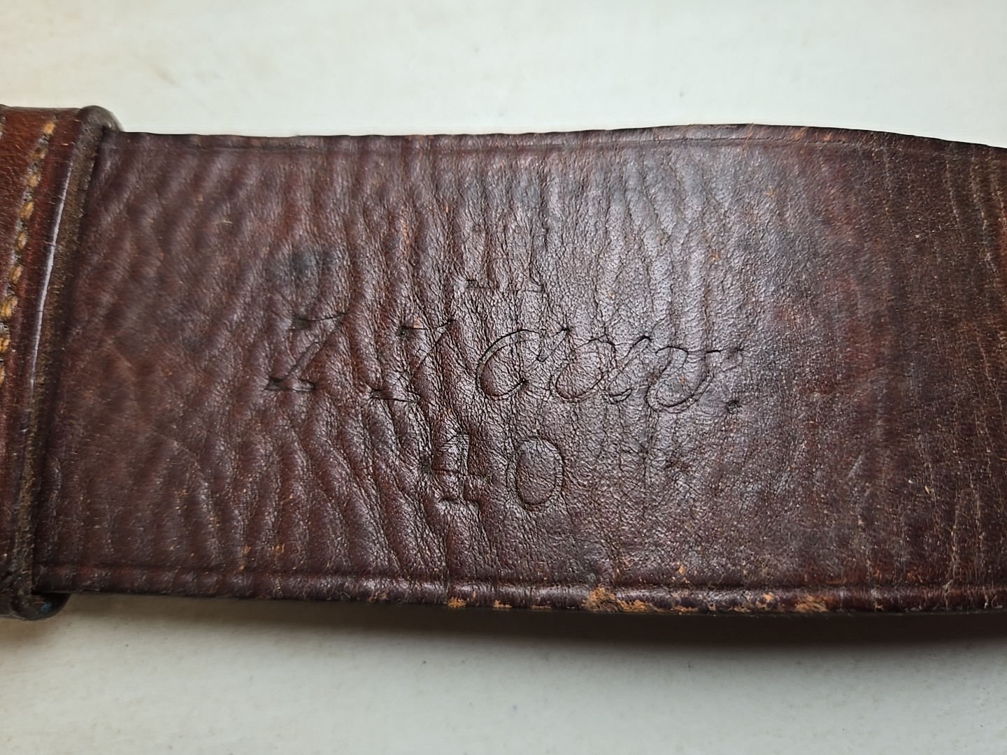 Indian Wars Army Model 1874 Leather Belt w/US Buckle-Rock Island Arsenal 11 Cav