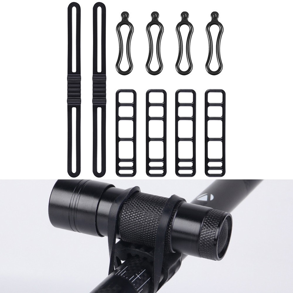 Lightweight and Compact Bike Silicone Mount Strap for Easy Light Installation