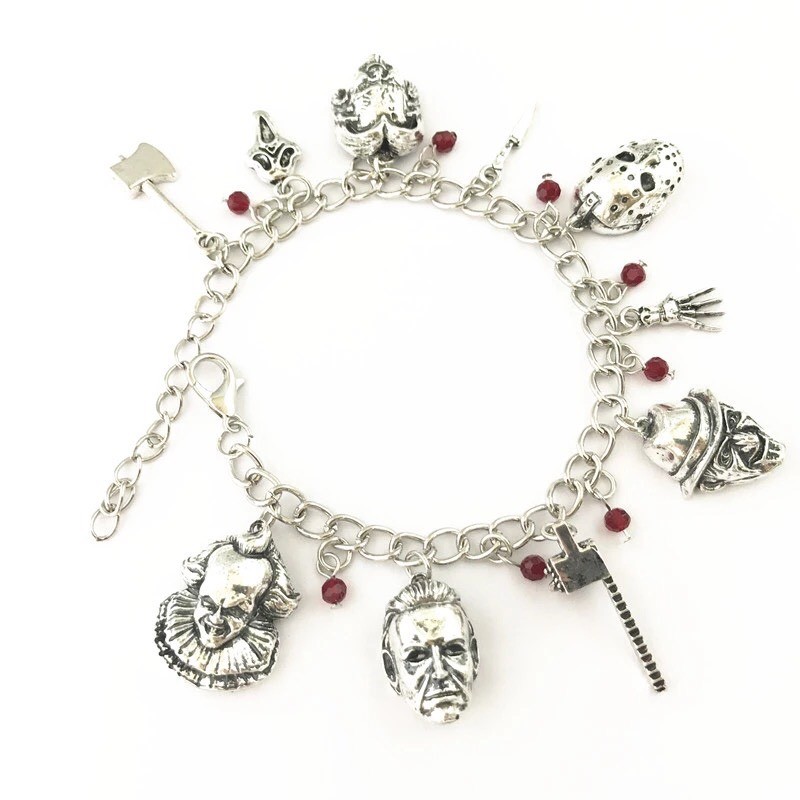 Horror Themed Charm Bracelet