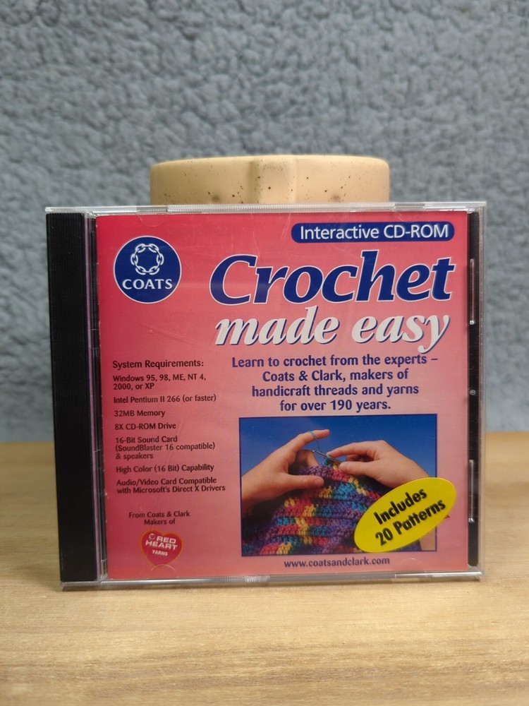 Coats & Clark Crochet Made Easy (CD-Rom, 2002) |