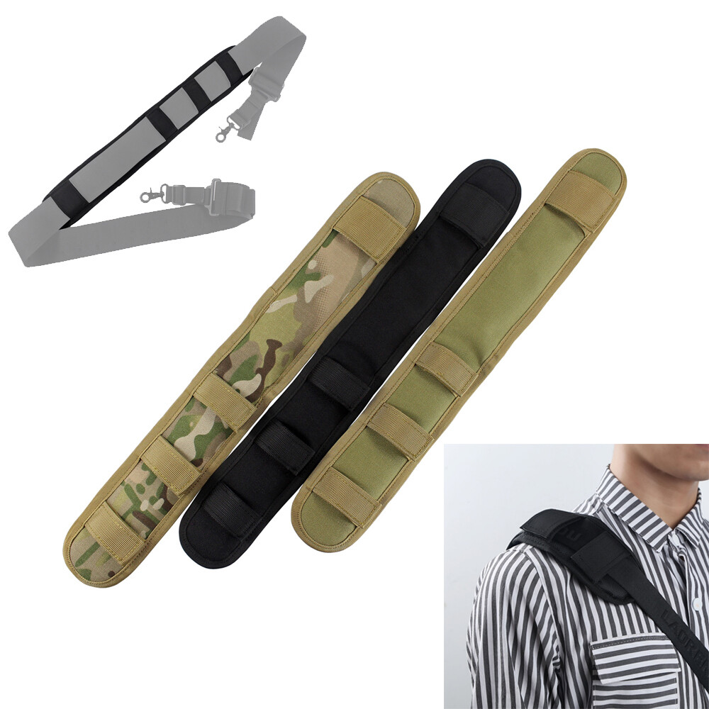 Tactical 2 inch Rifle Sling Shoulder Strap Pad Removable Cushion for Backpack