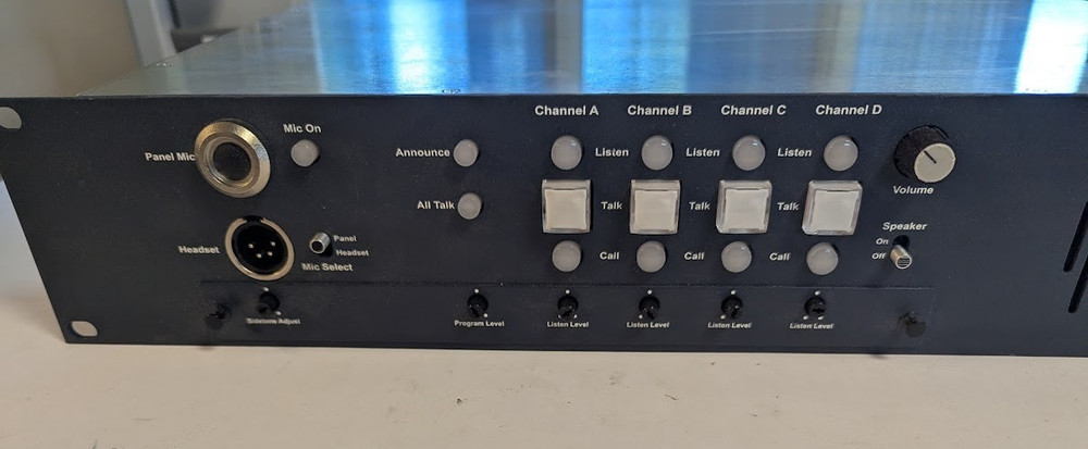 Clear-Com RM-704 2RU 4-Channel Rack Mount Intercom Remote Station