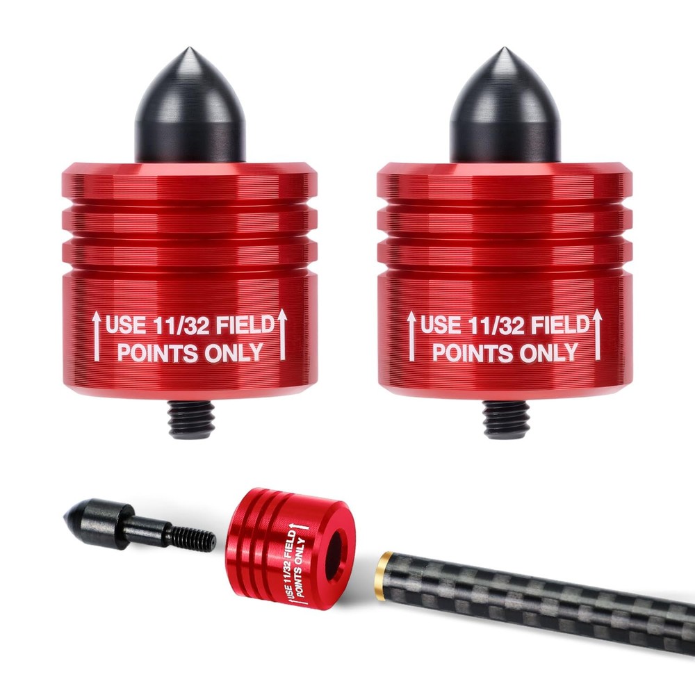 LWANO Crossbow Bolt Decocking Head Compatible with Most Bolts (2 Pack) Red