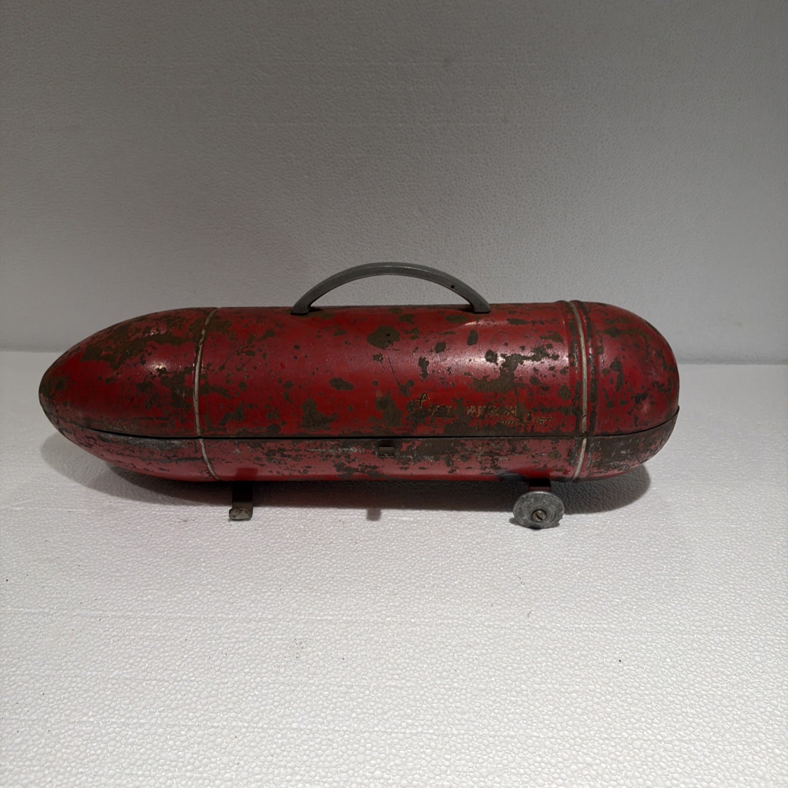 Vintage Blackhawk Torpedo Tool Box Garage Tools Hot Rod Red Rocket Style 1950's