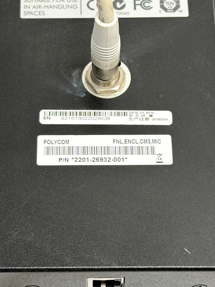 Polycom HDX CMA Ceiling Microphone Array Audio Conference w/ Mic