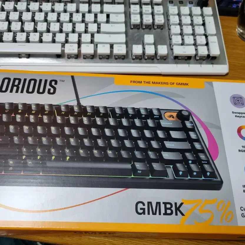 Glorious Polychroma RGB Keyboard + Keycaps - New