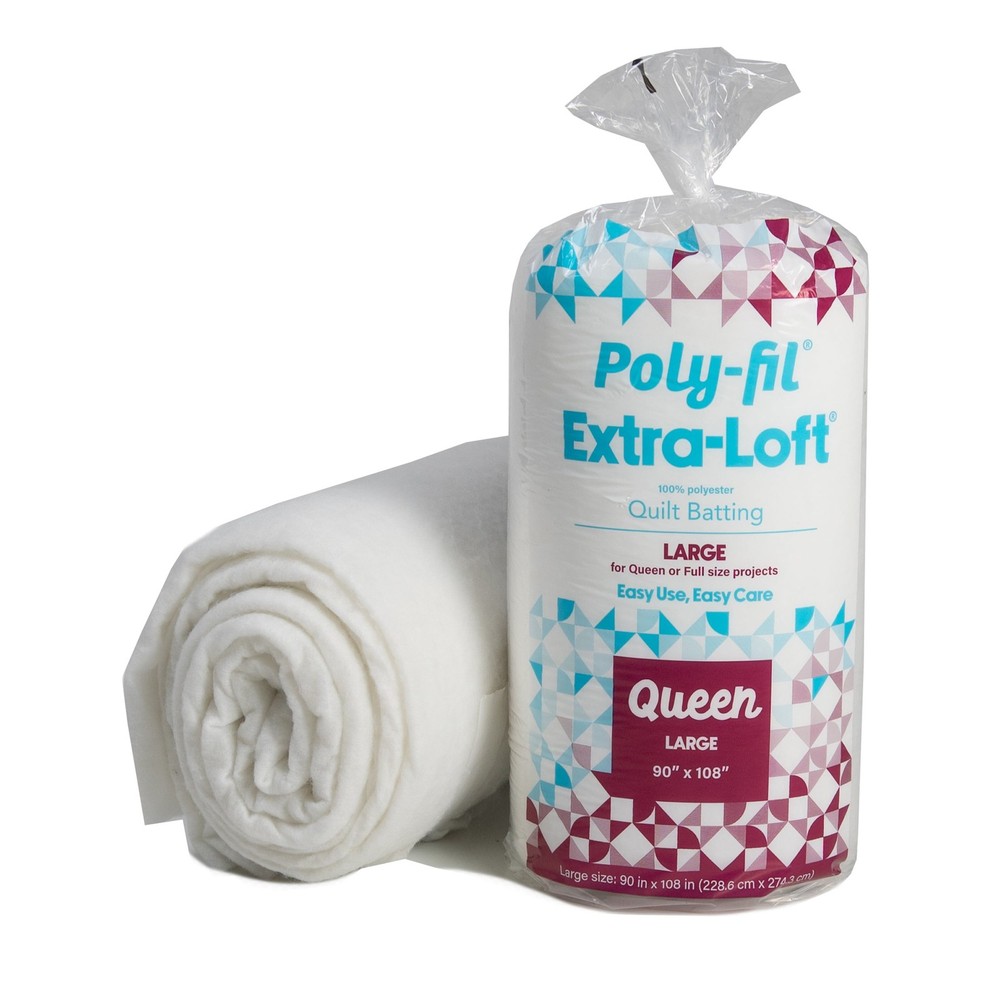 (3 Pack) Fairfield Poly-Fil Extra-Loft Quilt Batting, Premium Polyester Batting