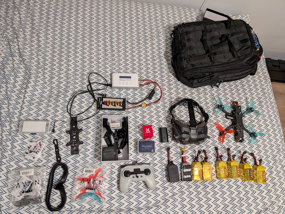 DJI digital hd diy fpv racing drone setup rtf lot