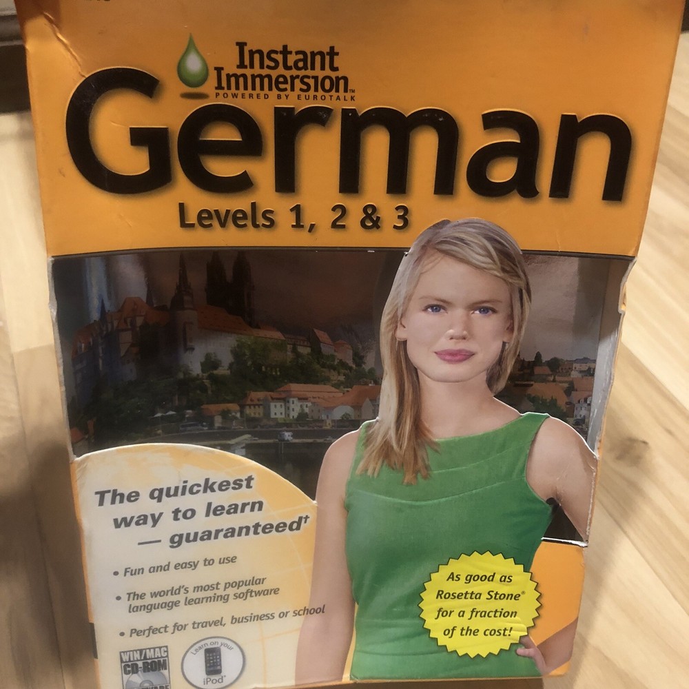 Instant Immersion Learn German For PC & Mac, Levels 1, 2, & 3 CD-ROM MP3