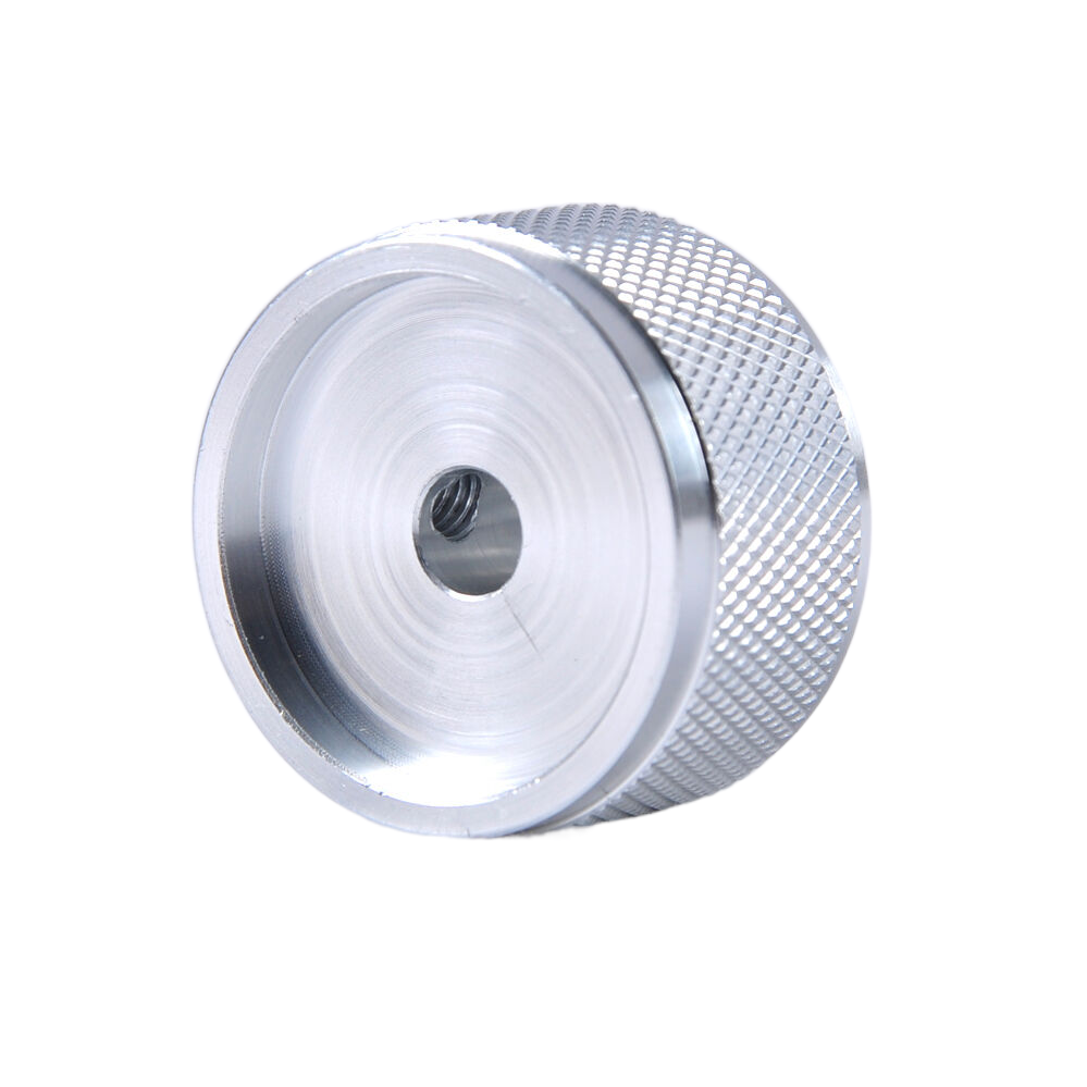 2pcs Potentiometer Volume Control Knobs Aluminum Silver 30x17mm Guitar Amp
