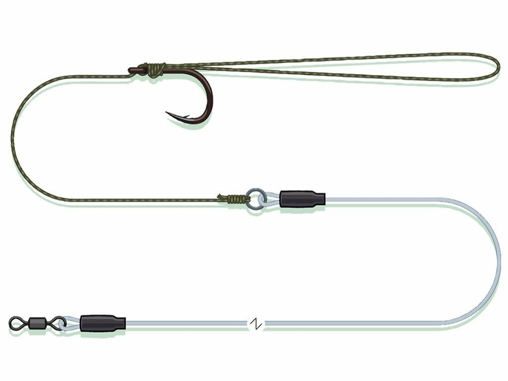 Dam Madcat Combi Pellet Rig Catfish Leader A-STATIC hook