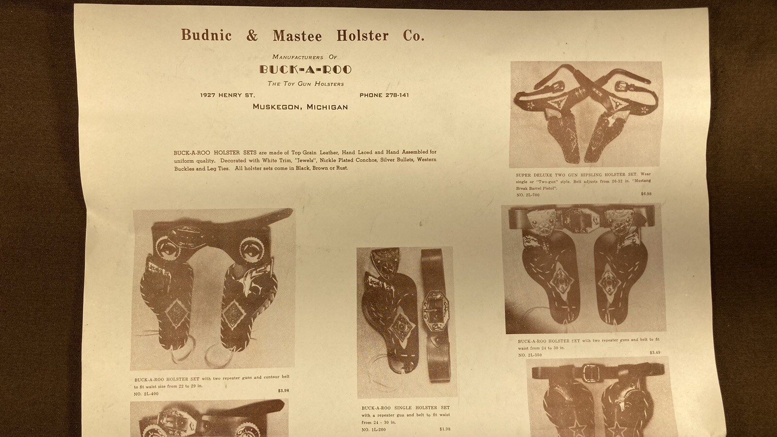 6 Vintage Cap Gun Original Bullets Holster Parts Playset 50s 60s Made in USA