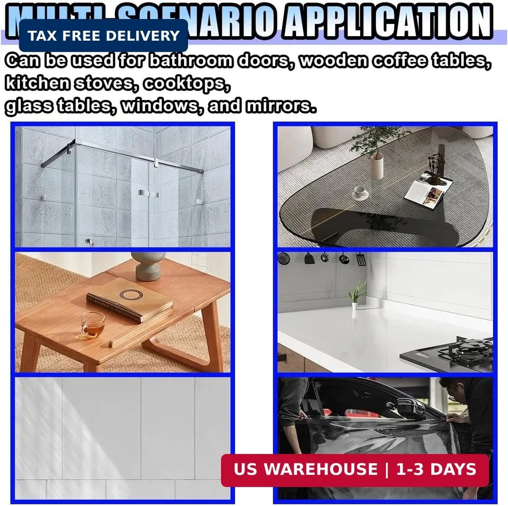 Small Squeegee, PPF Window Tint Squeegee, Rubber Non-Slip Handle Tint Squeege...