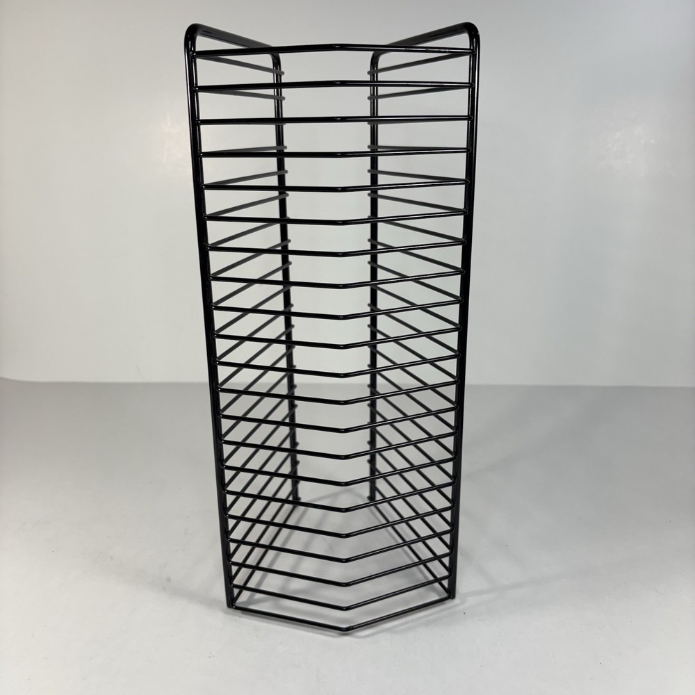 Black Wire CD Rack Holds Up To 20 Cd