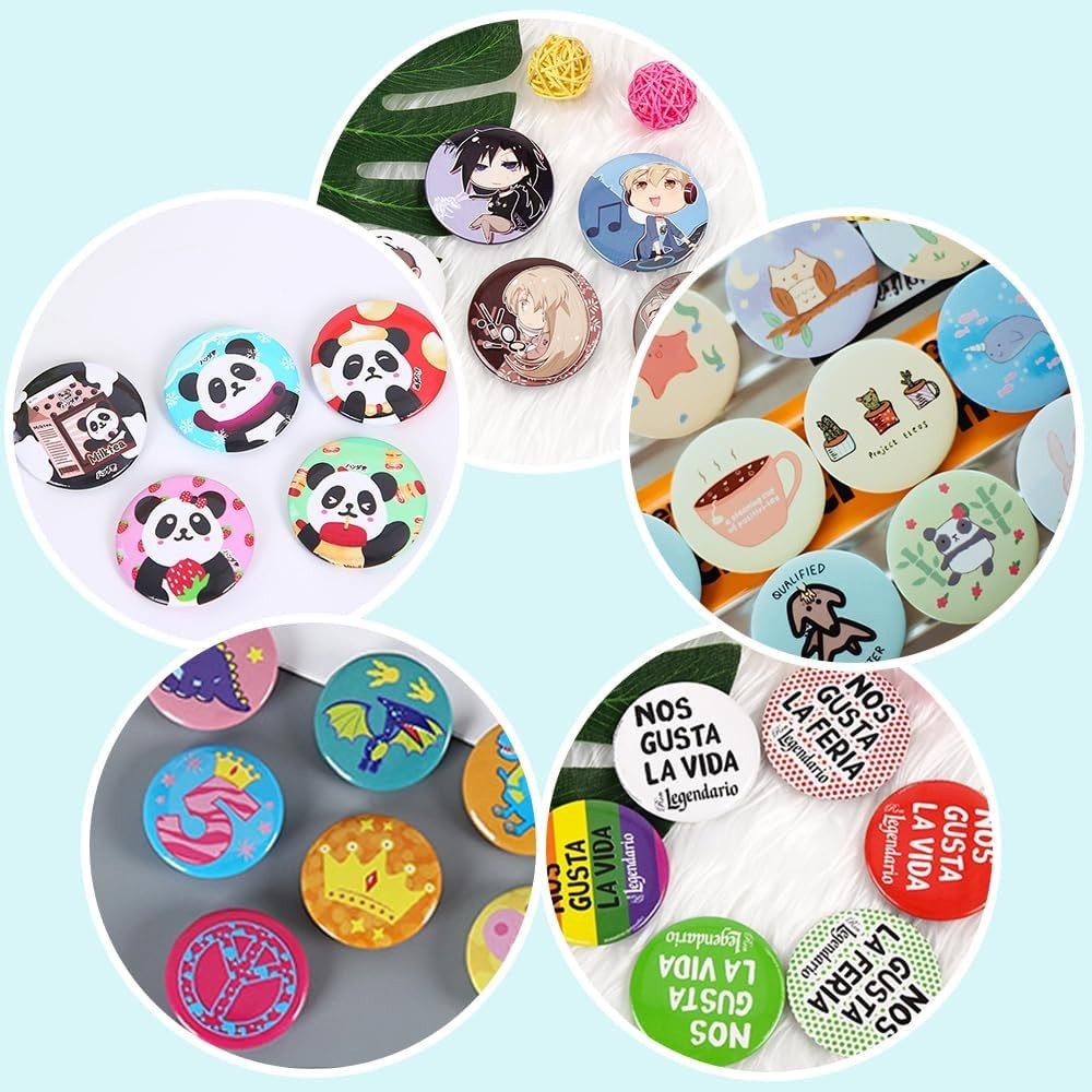 Blank Pin Back Button Supplies 500pc