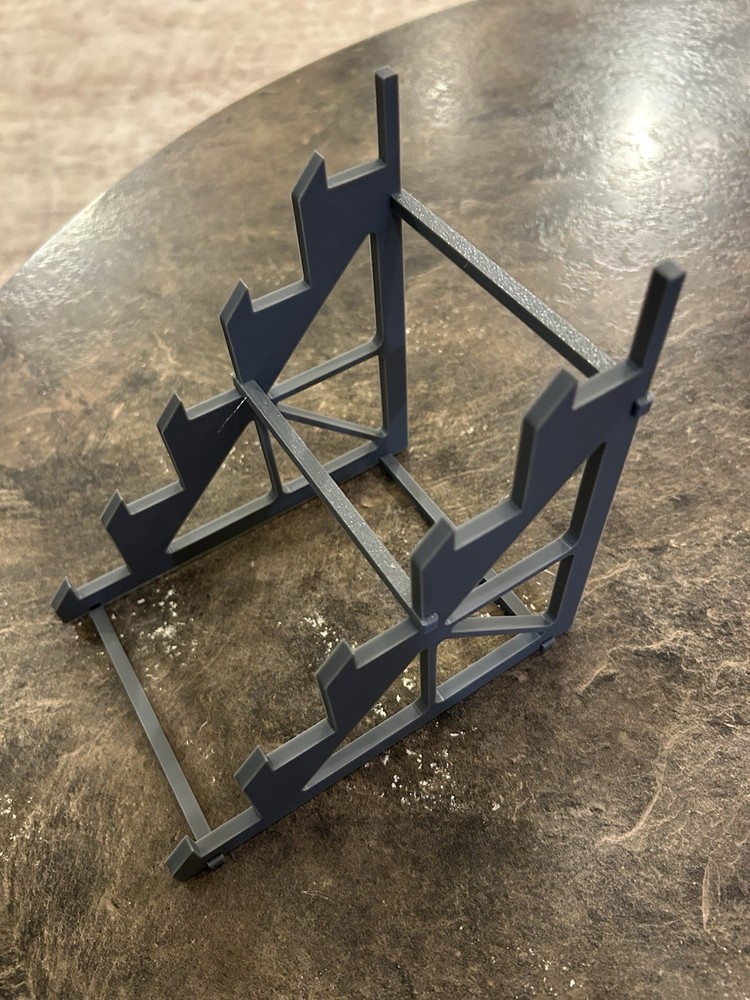 Knife Display Stand For 5 Knives Horizontal Stand