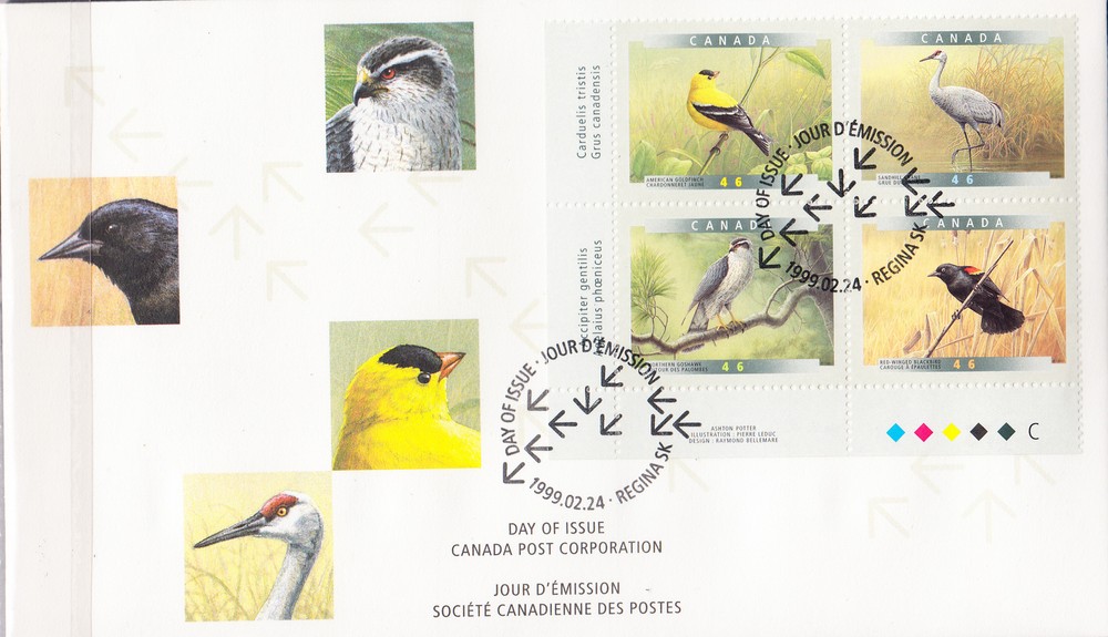 W CANADA 1777 FDC BIRDS FIRST DAY COVER