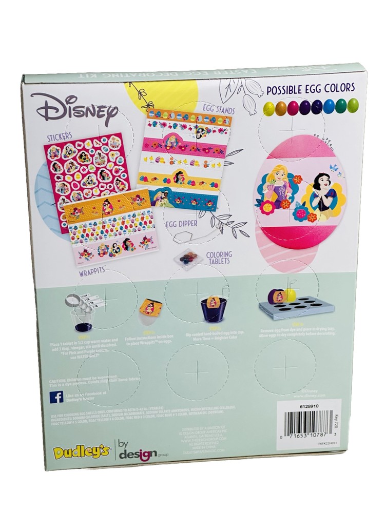 DISNEY Princess EasterCrafts Egg Decorating Kit