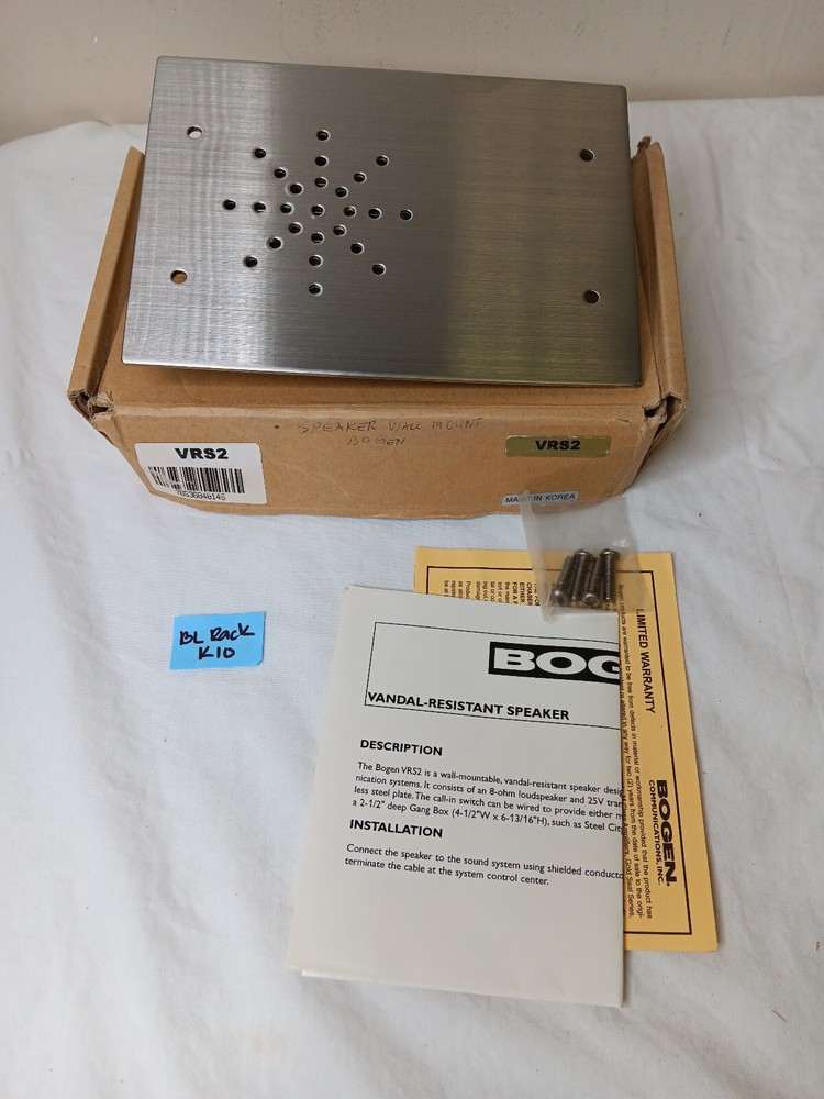 Bogen VRS2 Vandal Resistant Speaker Metal