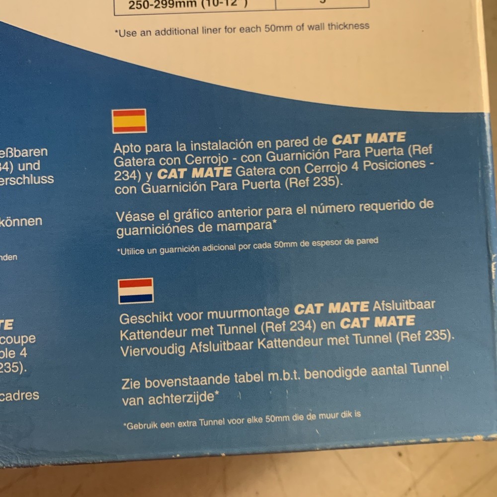 Cat Mate Wall Liner Cat Flap Accessory Paintable (WYZ)
