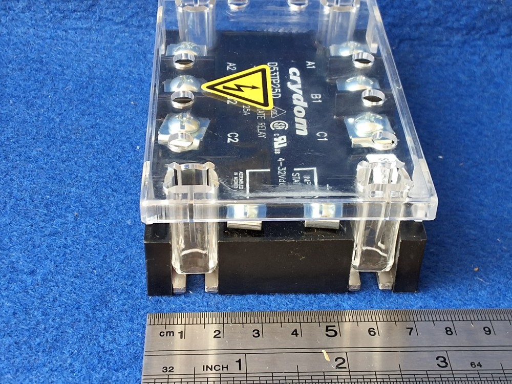 Crydom D53TP25D 3 Phase Solid State Relay 530V 25A 4-32VDC