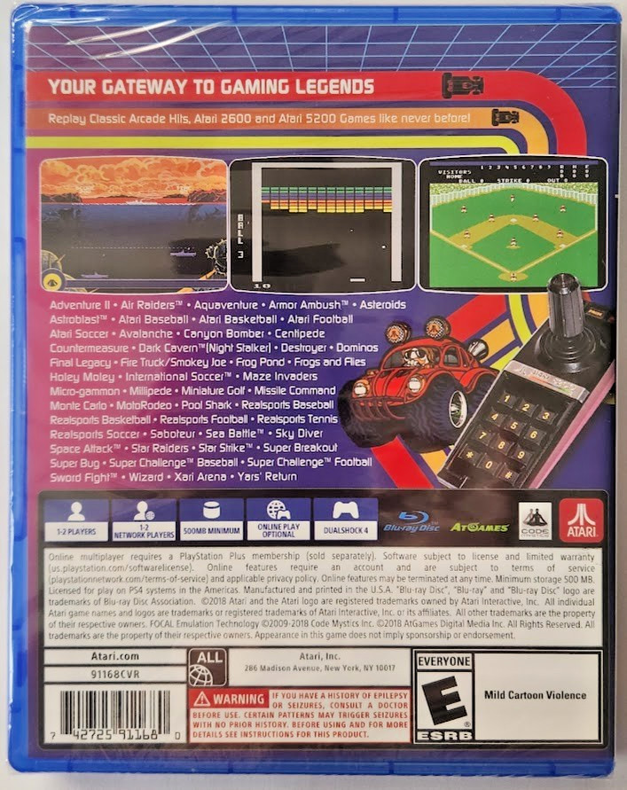 Atari Flashback Classics: Volume 3 PS4 Brand New Game (2018)