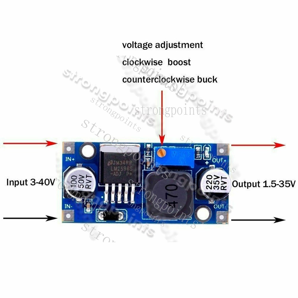 DC-DC LM2596 power Supply Buck Converter step-down module 1PCS