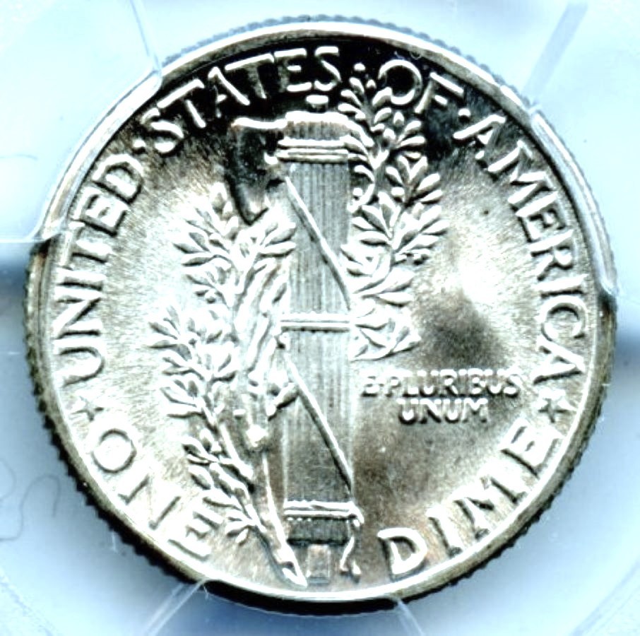 1937 Mercury Dime, PCGS MS67FB