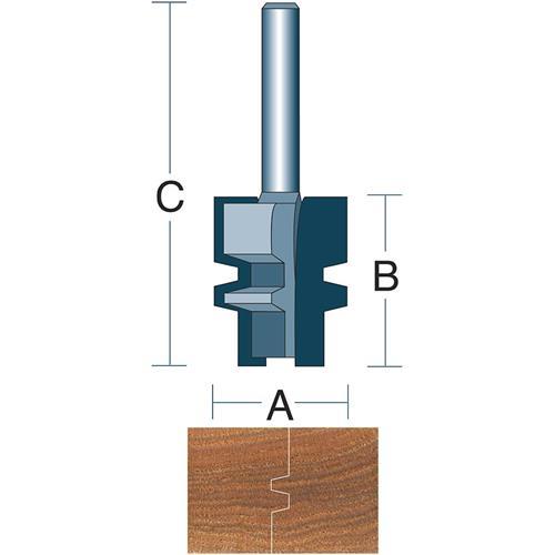Glue Joint Bit Carbide Tipped 1/2" Shank Router Bit