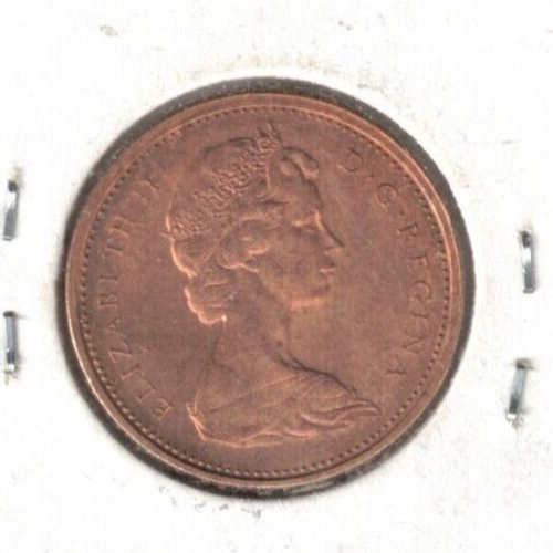 1974 Canada Uncirculated One Cent Elizabeth II Coin!